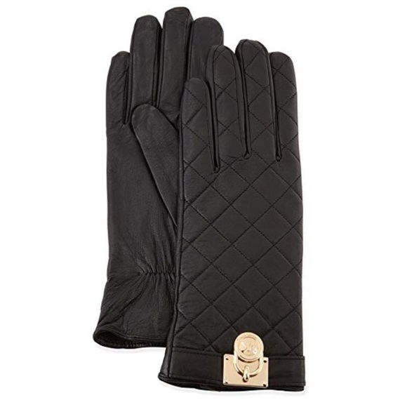 NWT Michael Kors Leather Gloves - Picture 2 of 4